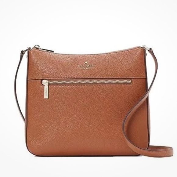 A Minimalist Favorite Kate Spade New York Leila Tan Leather Crossbody Bag